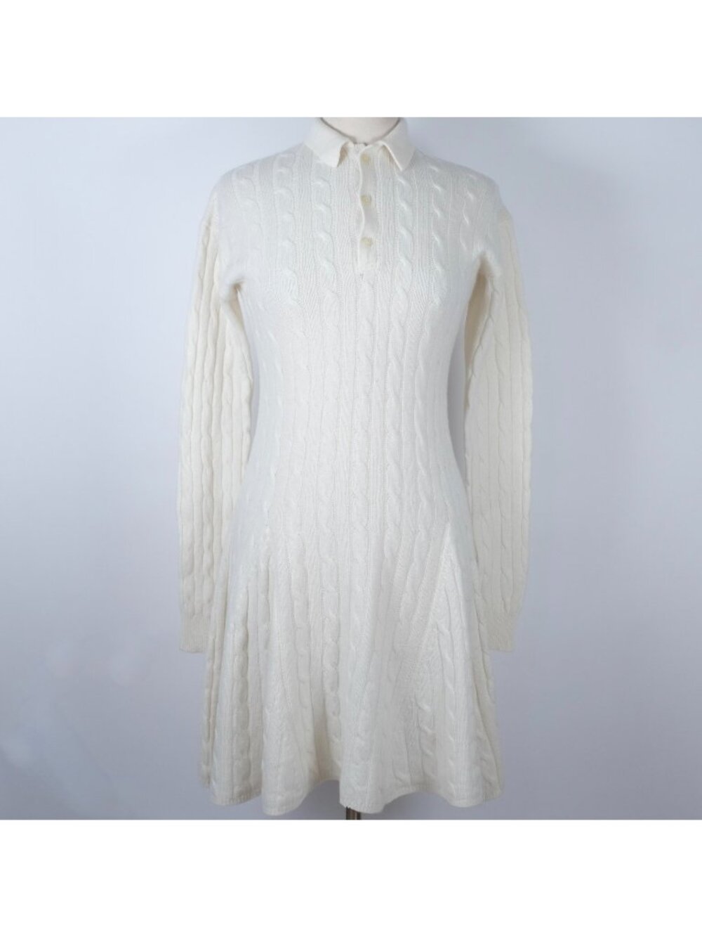 POLO Ralph Lauren Collection sweater dress sz Small wool cashmere cable knit